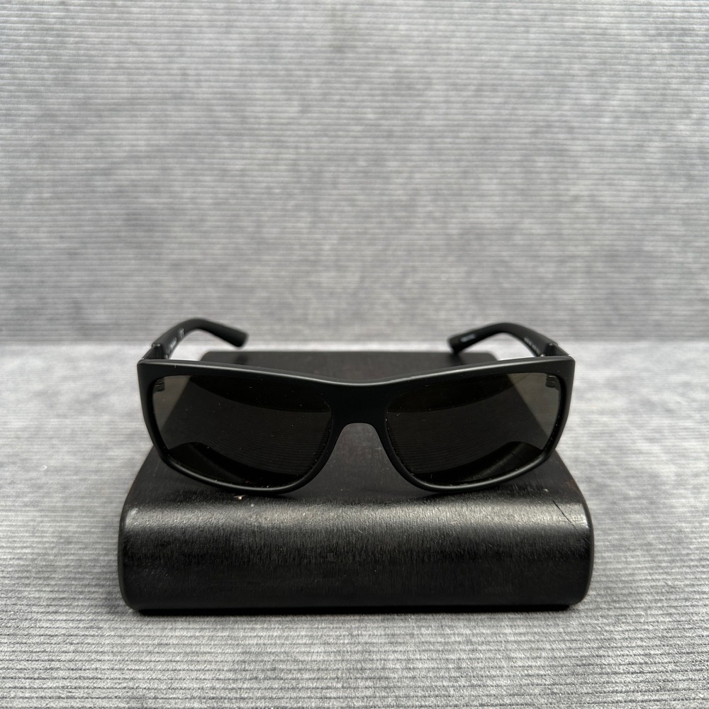 Timberland TB7136 02N Matte Black Rectangular Wrap y2k Sunglasses Mens 58-15-130